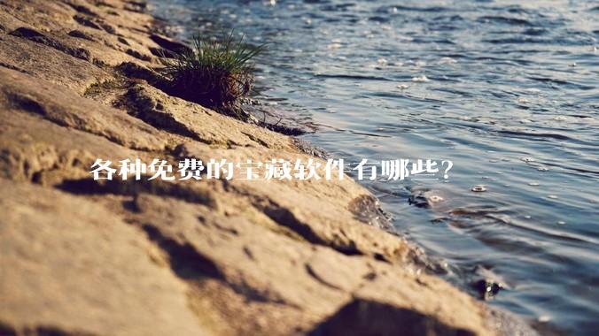 各种免费的宝藏软件有哪些？