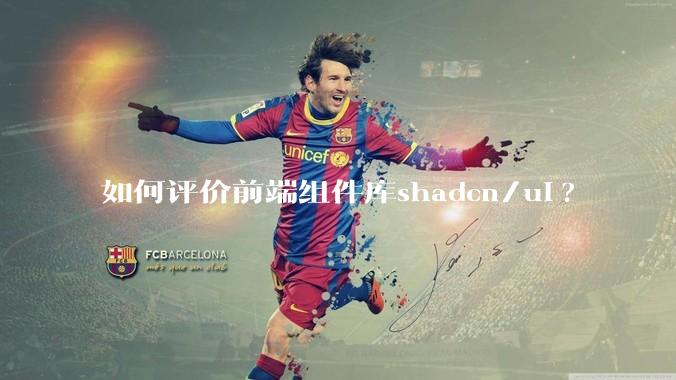 如何评价前端组件库shadcn/ui?